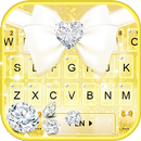 Golden Glitter Bow Klavye Tema APK