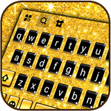 Hình nền bàn phím Golden Glitter 2 biểu tượng