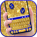 Teclado Golden Glitter APK