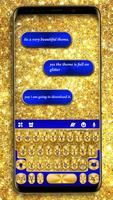 Teclado Golden Glitter Cartaz