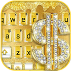 Thème de clavier Golden Dollar icône