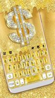 Tema Keyboard Golden Dollar Dr poster