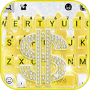 Tema Keyboard Golden Dollar Si APK