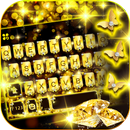 Fundo do Teclado Golden Diamon APK