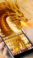 Tema Keyboard Golden Dragon Fl imagem de tela 1