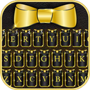 Golden Luxury Bow Tema de tecl APK