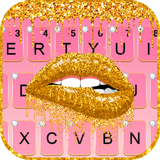 Golden Sexy Lips 主題鍵盤