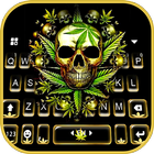 Thème de clavier Golden Skull  icône