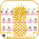 APK Golden Pineapple Tema Tastiera