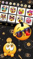 Fundo do Teclado Golden Planets imagem de tela 2