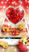 2 Schermata Gold Red Lux Heart Tastiera