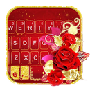 الكيبورد Golden Red Rose APK