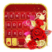 Golden Red Rose कीबोर्ड