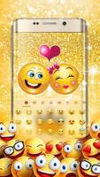 Tema Keyboard Golden Unicorn E imagem de tela 2