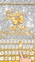 Golden Bow Keyboard Theme اسکرین شاٹ 1