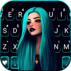 Fundo do Teclado Gothic Neon G ícone