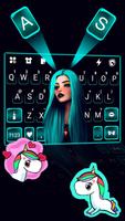 Fundo do Teclado Gothic Neon G imagem de tela 1