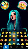 Fundo do Teclado Gothic Neon G imagem de tela 2