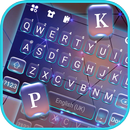 خلفية الكيبورد Glow Neon Tech APK