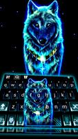 тема Glow Ice Wolf постер