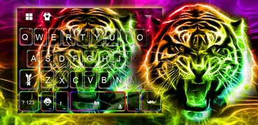 Neon Tiger Keyboard Theme