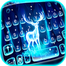 Glowing Forest Deer Tema Papan APK