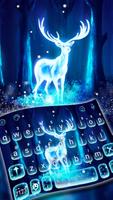Glowing Forest Deer Poster