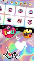 Fundo do Teclado Gloss Heart imagem de tela 2