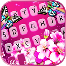 خلفية الكيبورد Pink Flower But APK
