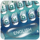 Tema Keyboard Glass Waterdrop APK