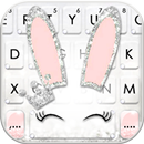 Silver Glitter Bunny Klavye Te APK