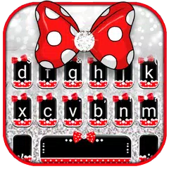 Descargar APK de Glitter Bow Polka Dots Tema de