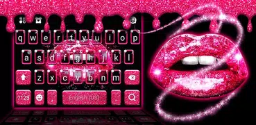 Tema Keyboard Glitter Drop Sex