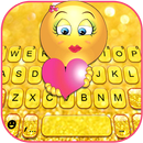 ثيم لوحة المفاتيح Glitter Emoj APK