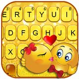 Glitter Gold Love Emojis icon