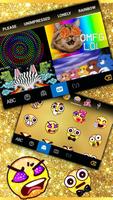 Teclado Glitter Golden Bow imagem de tela 3