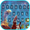 Glitter HD Galaxy Tastaturhint