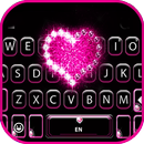 Фон клавиатуры Glitter Heart L APK
