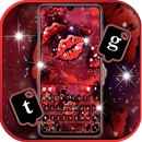 Glitter Kissing Lips Klavye Ar APK