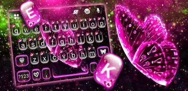 Tema Keyboard Glitter Pink But