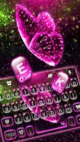 Glitter Pink Butterfly captura de pantalla 1