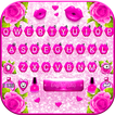 Fundo do Teclado Glitter Pink 