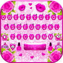 Glitter Pink Girly Tastaturhin APK