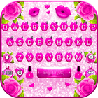 Fundo do Teclado Glitter Pink  ícone