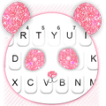 Glitter Pink Panda Keyboard Theme