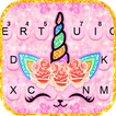 Fundo do Teclado Glitter Pink 