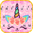 Glitter Pink Unicorn Tastaturh APK