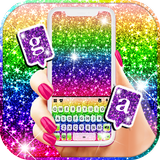 Glitter Rainbow Zeichen