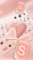 Glitter Rose Gold Hearts captura de pantalla 1