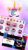 Tema Keyboard Glitter Unicorn imagem de tela 3